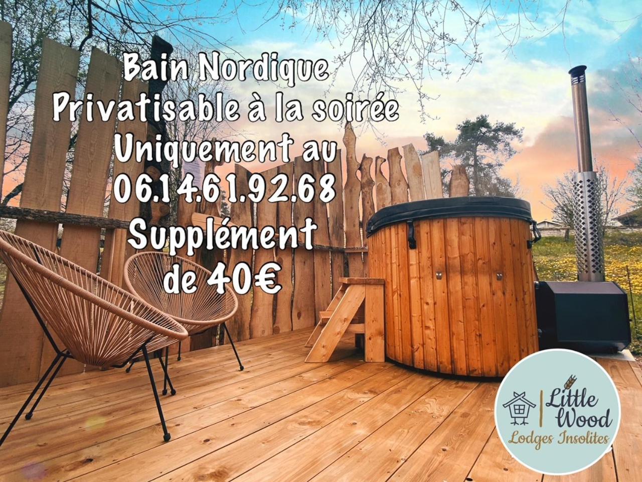 Little Wood Lodges Insolites Bailly-aux-Forges Exterior foto
